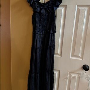 Elegant Navy Blue Maxi Dress